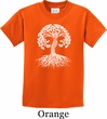 Yoga White Celtic Tree Kids Shirt