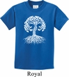 Yoga White Celtic Tree Kids Shirt