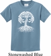 Yoga White Celtic Tree Kids Shirt