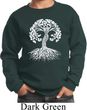 Yoga White Celtic Tree Kids Sweatshirt