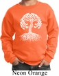 Yoga White Celtic Tree Kids Sweatshirt