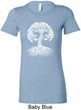 Yoga White Celtic Tree Ladies Longer Length Shirt