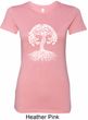 Yoga White Celtic Tree Ladies Longer Length Shirt