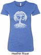 Yoga White Celtic Tree Ladies Longer Length Shirt