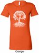Yoga White Celtic Tree Ladies Longer Length Shirt