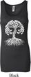 Yoga White Celtic Tree Ladies Longer Length Tank Top
