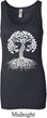 Yoga White Celtic Tree Ladies Longer Length Tank Top