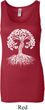 Yoga White Celtic Tree Ladies Longer Length Tank Top