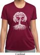 Yoga White Celtic Tree Ladies Moisture Wicking Shirt