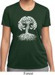 Yoga White Celtic Tree Ladies Moisture Wicking Shirt
