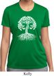 Yoga White Celtic Tree Ladies Moisture Wicking Shirt