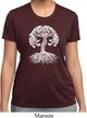 Yoga White Celtic Tree Ladies Moisture Wicking Shirt