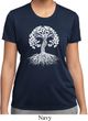 Yoga White Celtic Tree Ladies Moisture Wicking Shirt