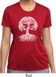 Yoga White Celtic Tree Ladies Moisture Wicking Shirt