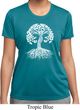 Yoga White Celtic Tree Ladies Moisture Wicking Shirt