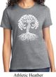 Yoga White Celtic Tree Ladies Shirt