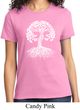 Yoga White Celtic Tree Ladies Shirt