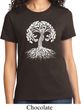Yoga White Celtic Tree Ladies Shirt