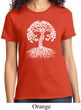 Yoga White Celtic Tree Ladies Shirt