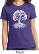 Yoga White Celtic Tree Ladies Shirt