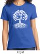 Yoga White Celtic Tree Ladies Shirt