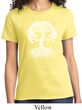 Yoga White Celtic Tree Ladies Shirt