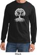 Yoga White Celtic Tree Long Sleeve Shirt