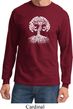 Yoga White Celtic Tree Long Sleeve Shirt