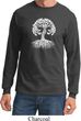 Yoga White Celtic Tree Long Sleeve Shirt