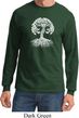 Yoga White Celtic Tree Long Sleeve Shirt
