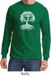 Yoga White Celtic Tree Long Sleeve Shirt