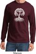 Yoga White Celtic Tree Long Sleeve Shirt