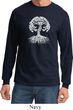 Yoga White Celtic Tree Long Sleeve Shirt