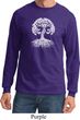 Yoga White Celtic Tree Long Sleeve Shirt