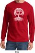 Yoga White Celtic Tree Long Sleeve Shirt