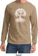 Yoga White Celtic Tree Long Sleeve Shirt