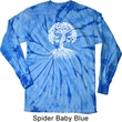 Yoga White Celtic Tree Long Sleeve Tie Dye Shirt