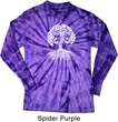 Yoga White Celtic Tree Long Sleeve Tie Dye Shirt