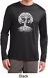 Yoga White Celtic Tree Mens Dry Wicking Long Sleeve Shirt