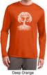 Yoga White Celtic Tree Mens Dry Wicking Long Sleeve Shirt