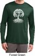 Yoga White Celtic Tree Mens Dry Wicking Long Sleeve Shirt