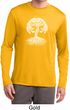Yoga White Celtic Tree Mens Dry Wicking Long Sleeve Shirt