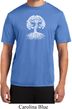 Yoga White Celtic Tree Mens Moisture Wicking Shirt