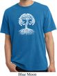 Yoga White Celtic Tree Pigment Dyed Shirt