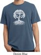 Yoga White Celtic Tree Pigment Dyed Shirt