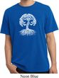Yoga White Celtic Tree Pigment Dyed Shirt