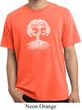 Yoga White Celtic Tree Pigment Dyed Shirt