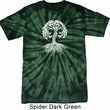 Yoga White Celtic Tree Spider Tie Dye Shirt
