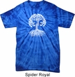 Yoga White Celtic Tree Spider Tie Dye Shirt