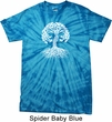 Yoga White Celtic Tree Spider Tie Dye Shirt